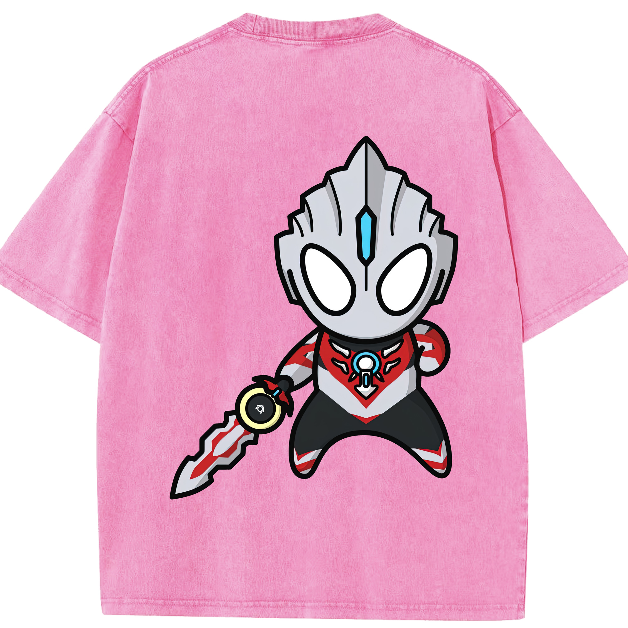 （画像用） ウルトラマン Ultraman 綿100% ヴィンテージ風 半袖Tシャツ（背面プリント）